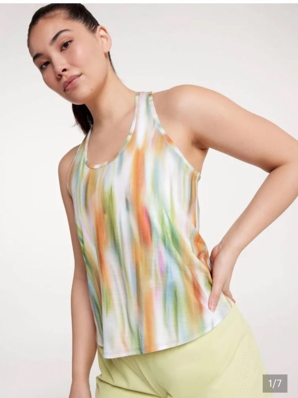 NWT Calia Twistback Tank Multi Sz M